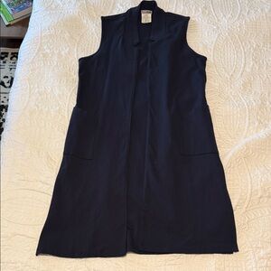 Zoe Navy Sleeveless Vest